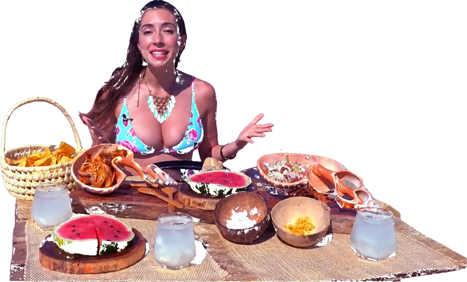 Mesa del picnic con comida gourmet
