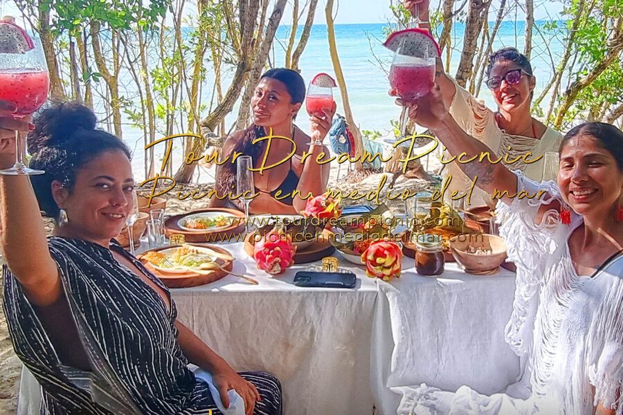Picnic gourmet Zizal Mayan Cuisine en el mar de Sisal